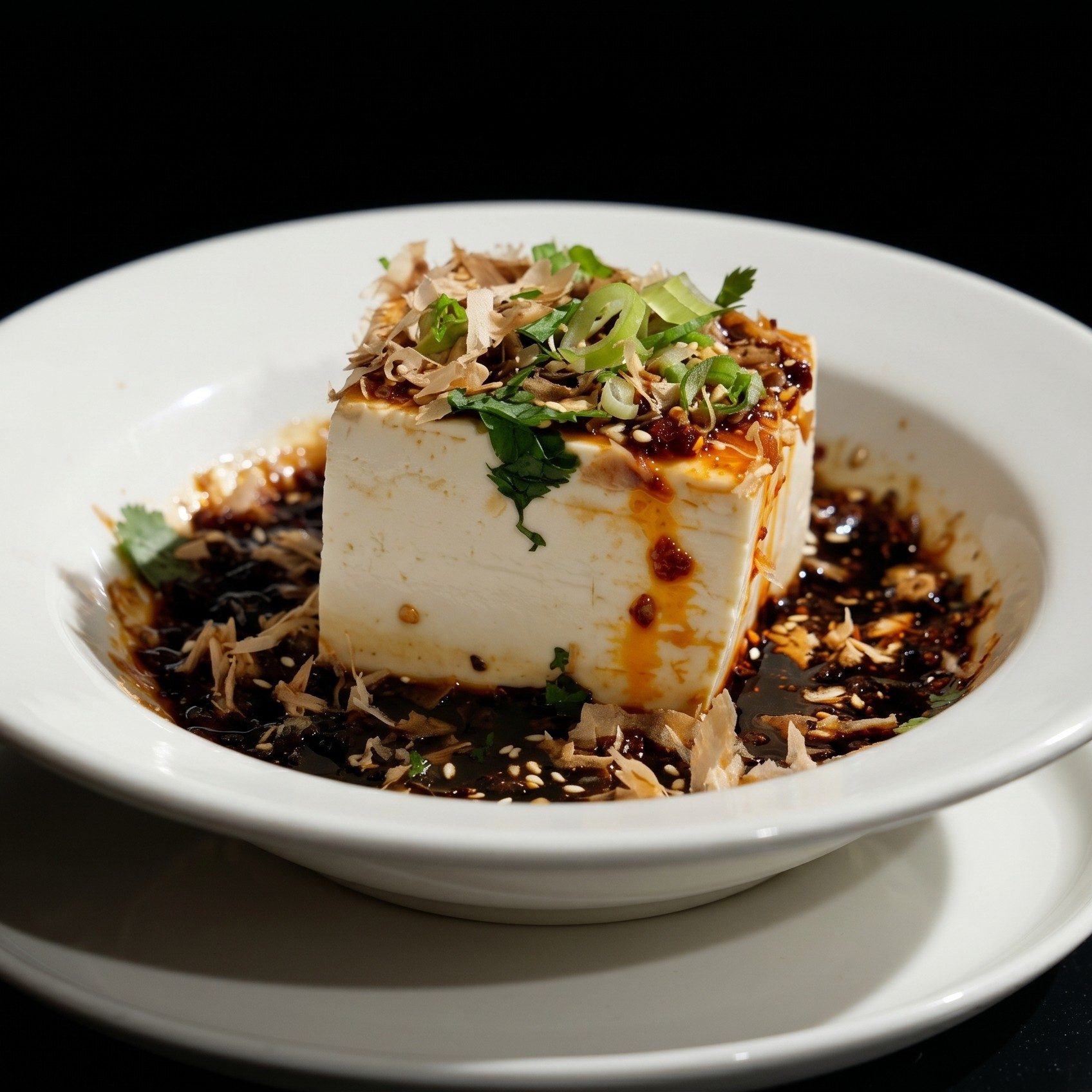 Cold Tofu in Spicy Sauce.