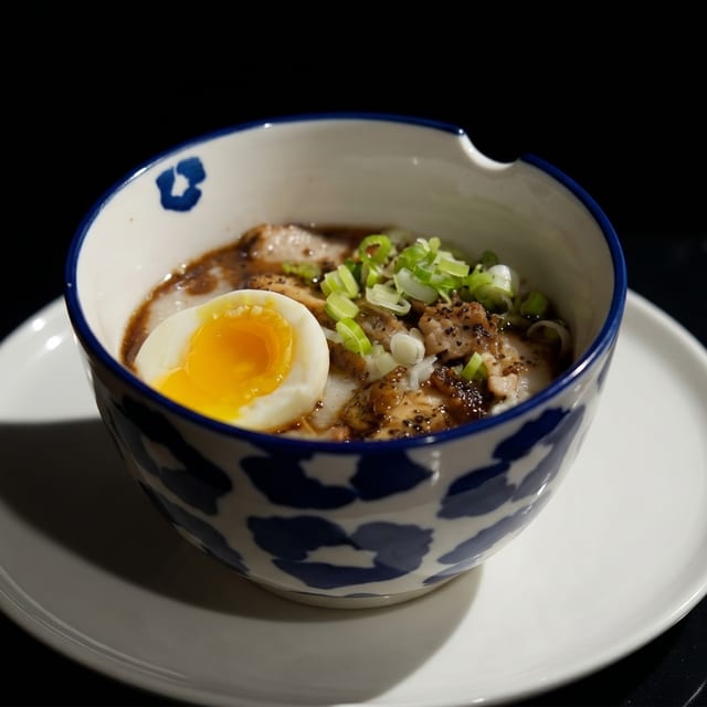 Tonkotsu Ramen with Black Garlic Oil.