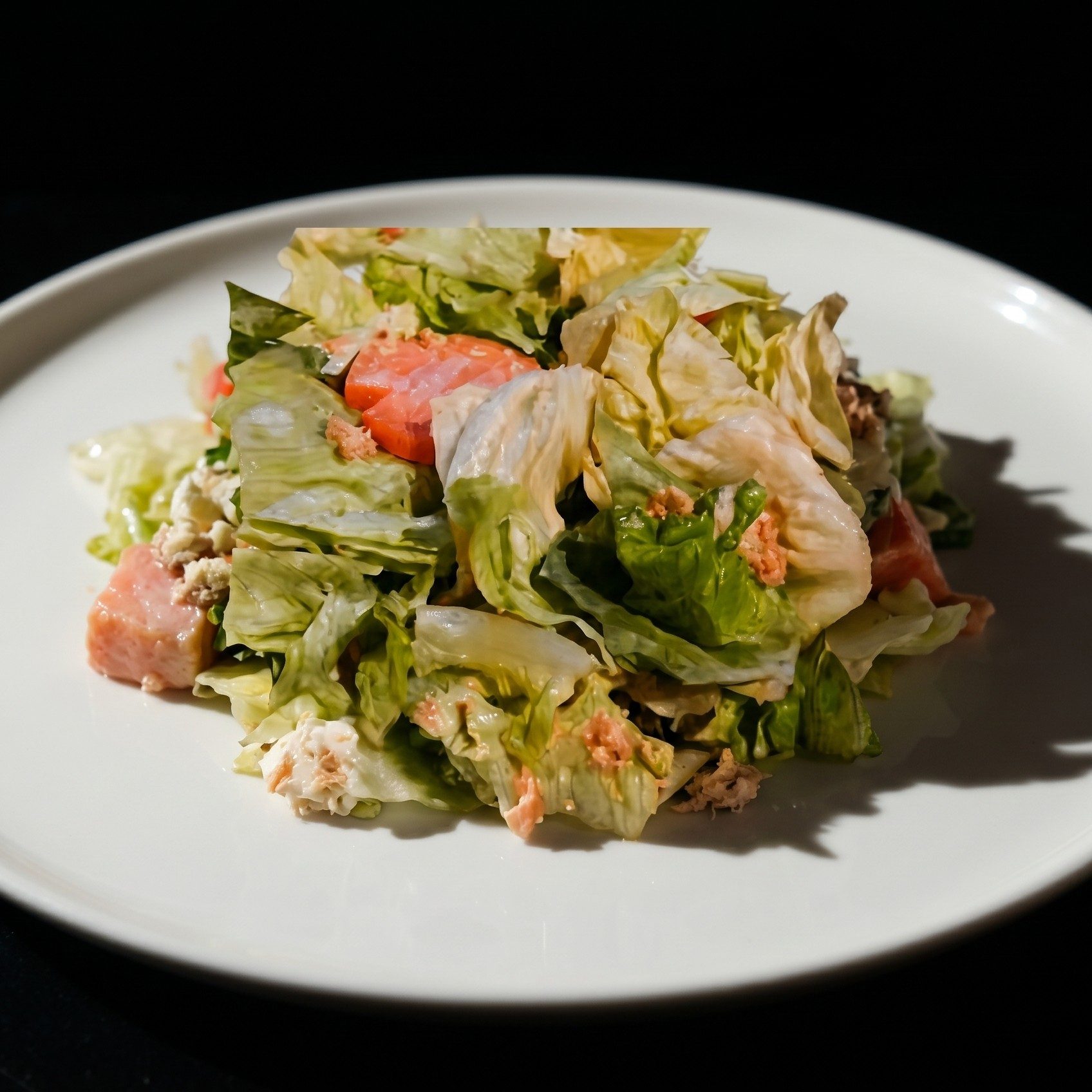 Garden Salad with Ginger Dressing.