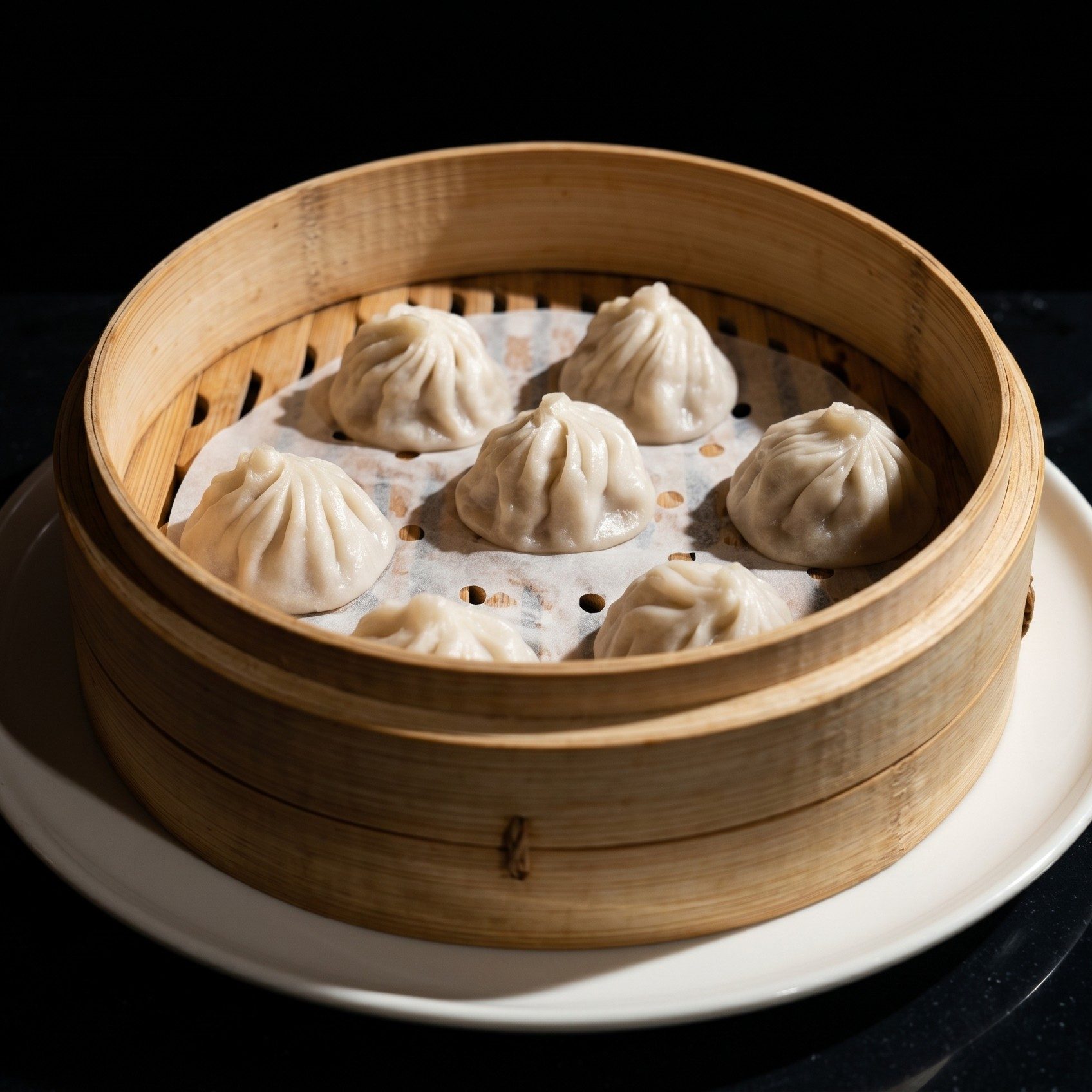 Steamed Juicy Soup Pork Dumpling (Xiao Long Bao).