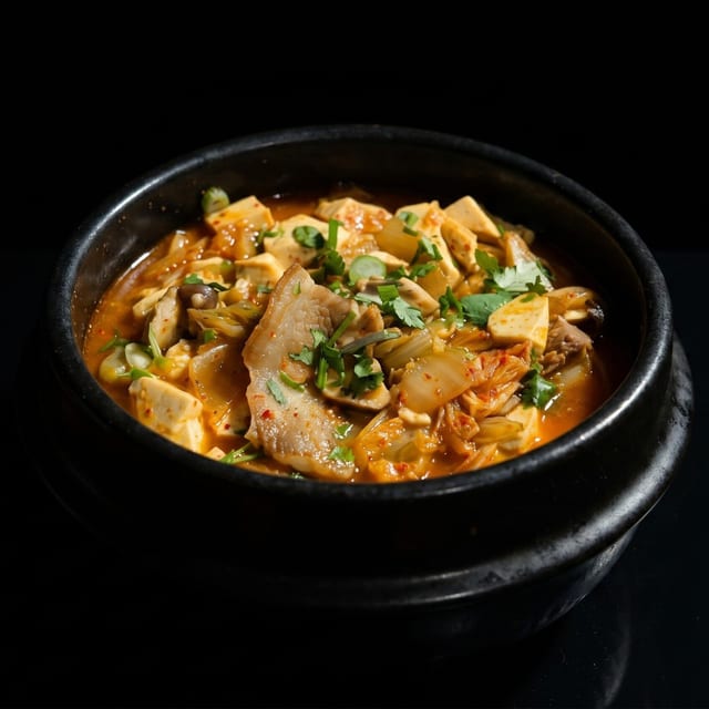 Soon Tofu with Pork Belly.