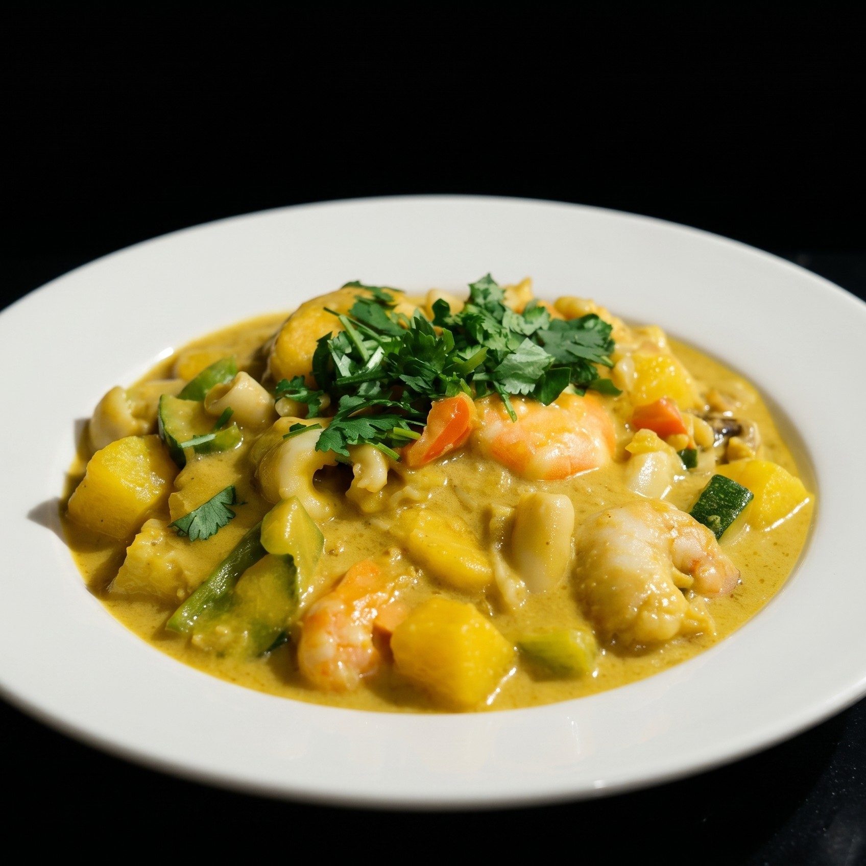 Curry Seafood Pot 咖喱海鲜煲.