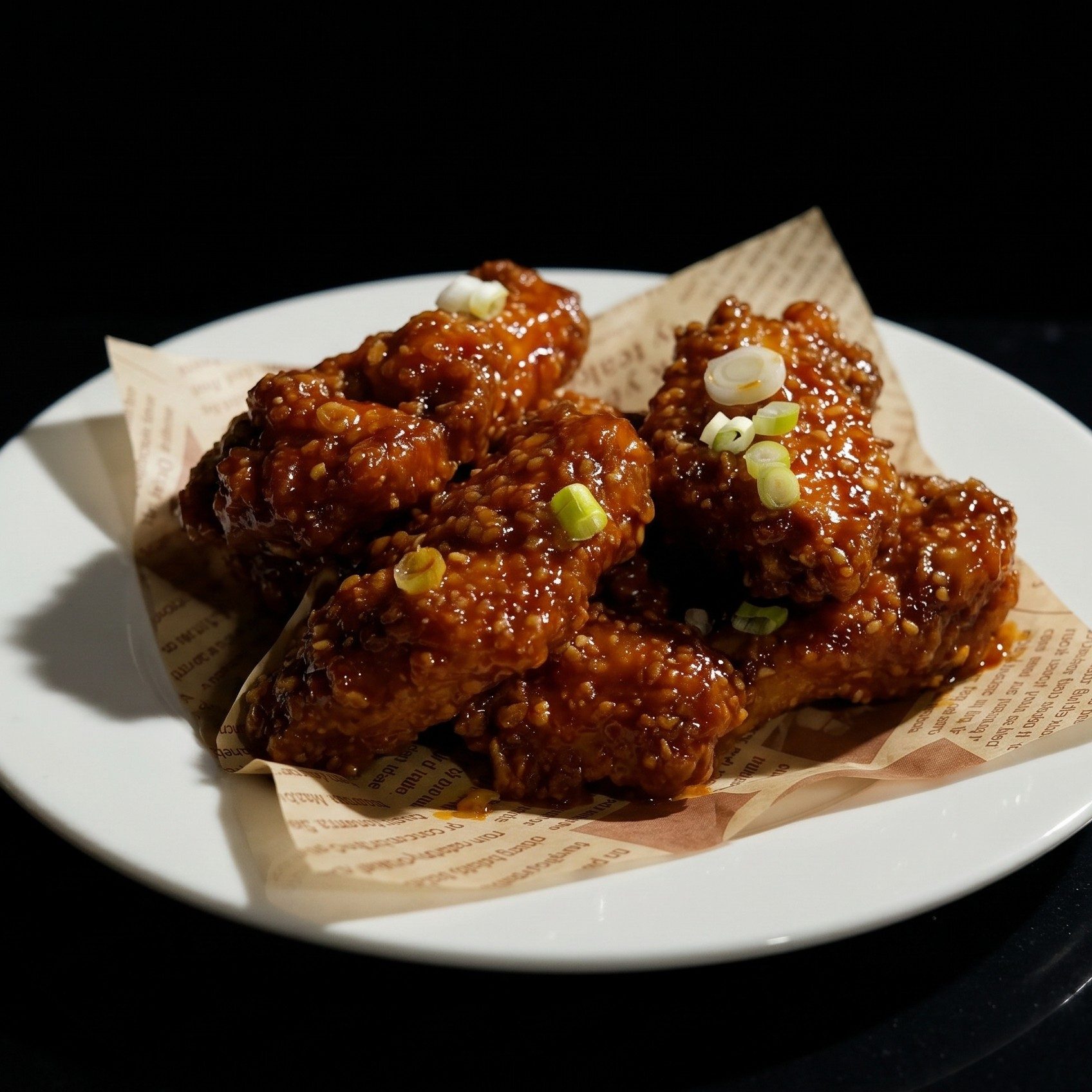Korean Honey Gochujang Chicken Wings.