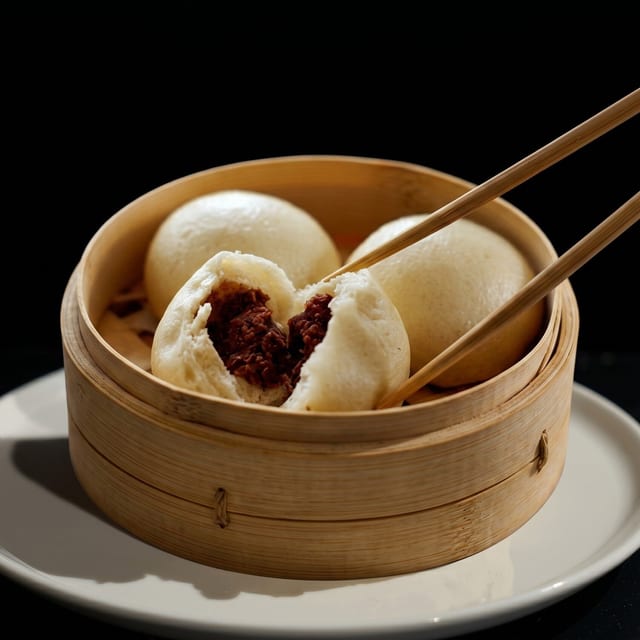 Steamed Red Bean Buns.
