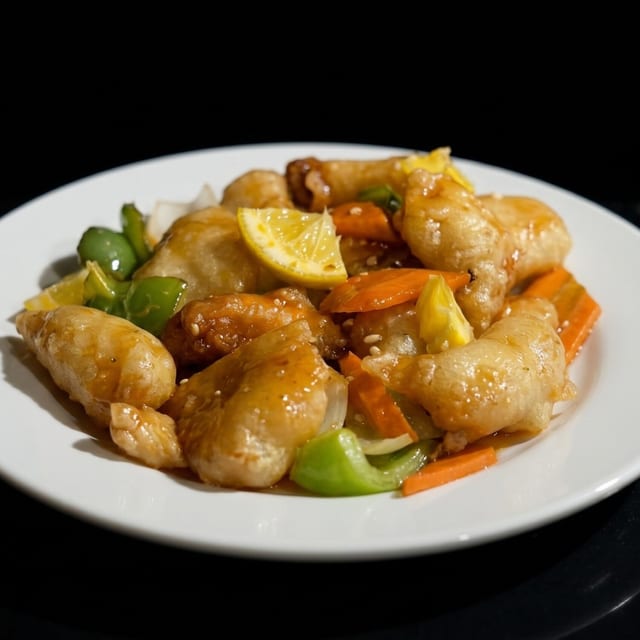 Orange Flavored Chicken.