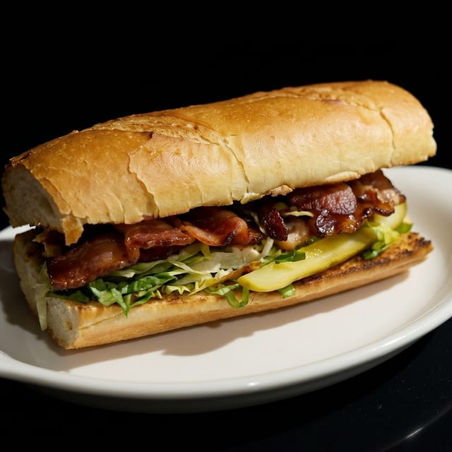 Banh Mi with Barbeque Roast Pork.