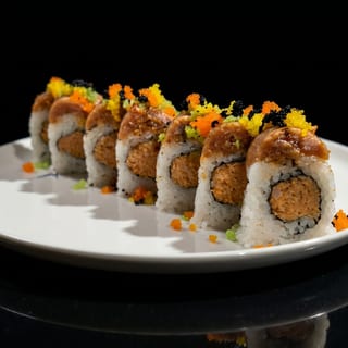 Flaming Rainbow Roll