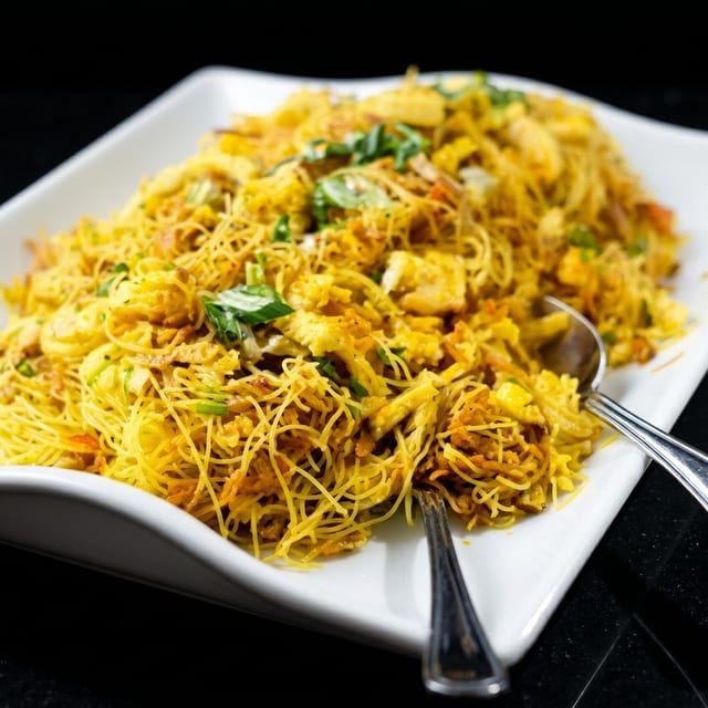 Singapore Style Rice Noodles.