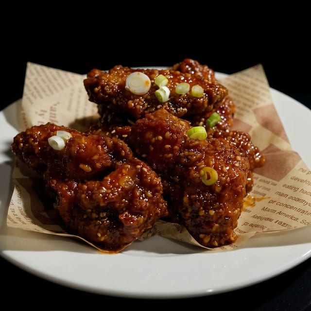 Korean Sweet & Spicy Wings.