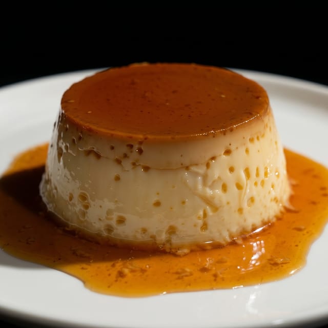 Japanese Style Vanilla Pudding.