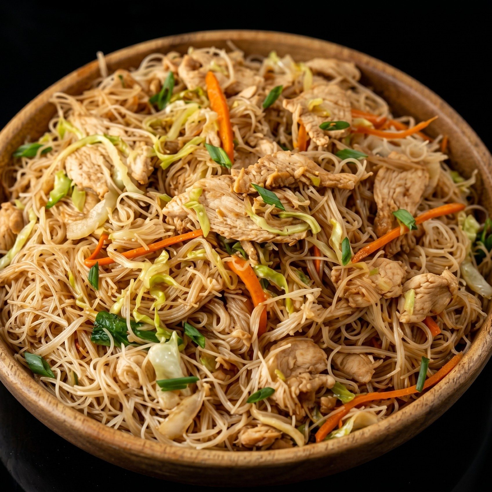 Chao Mei Fun (Stir-Fried Thin Rice Noodles).