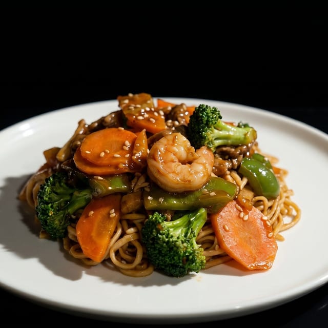 Mandarin Pan-Fried Noodles.