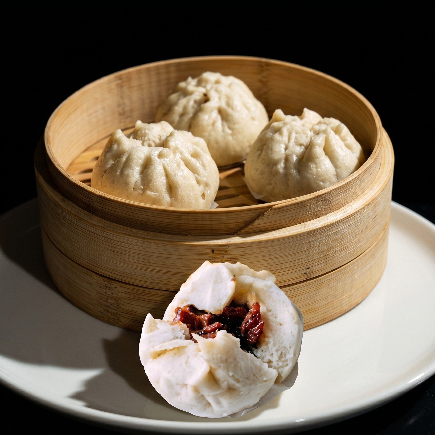 Steamed BBQ Pork Buns.