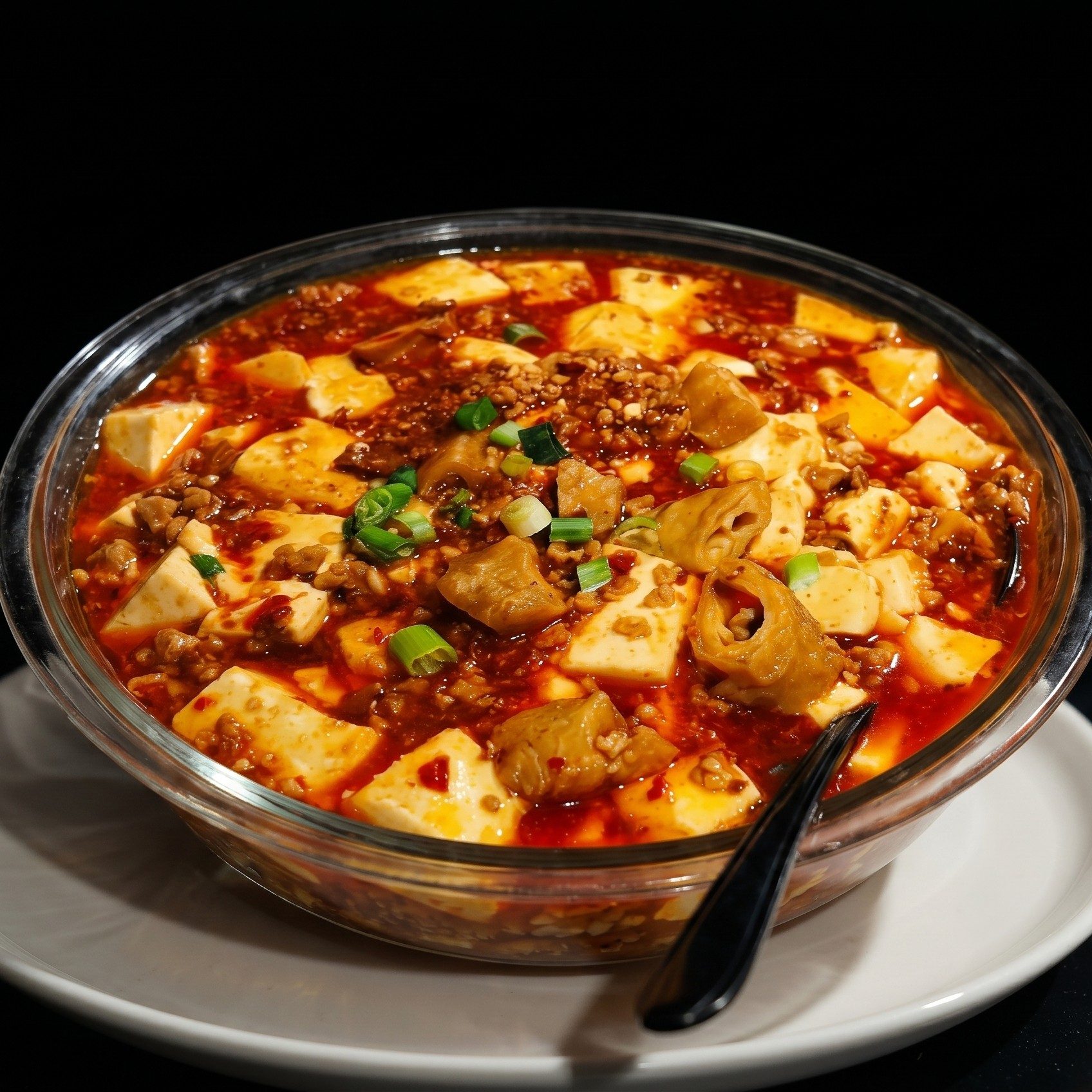 Spicy Tofu & Intestine 麻婆肥肠.